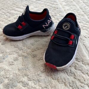 Nautica Kids' Black and Red Sneakers